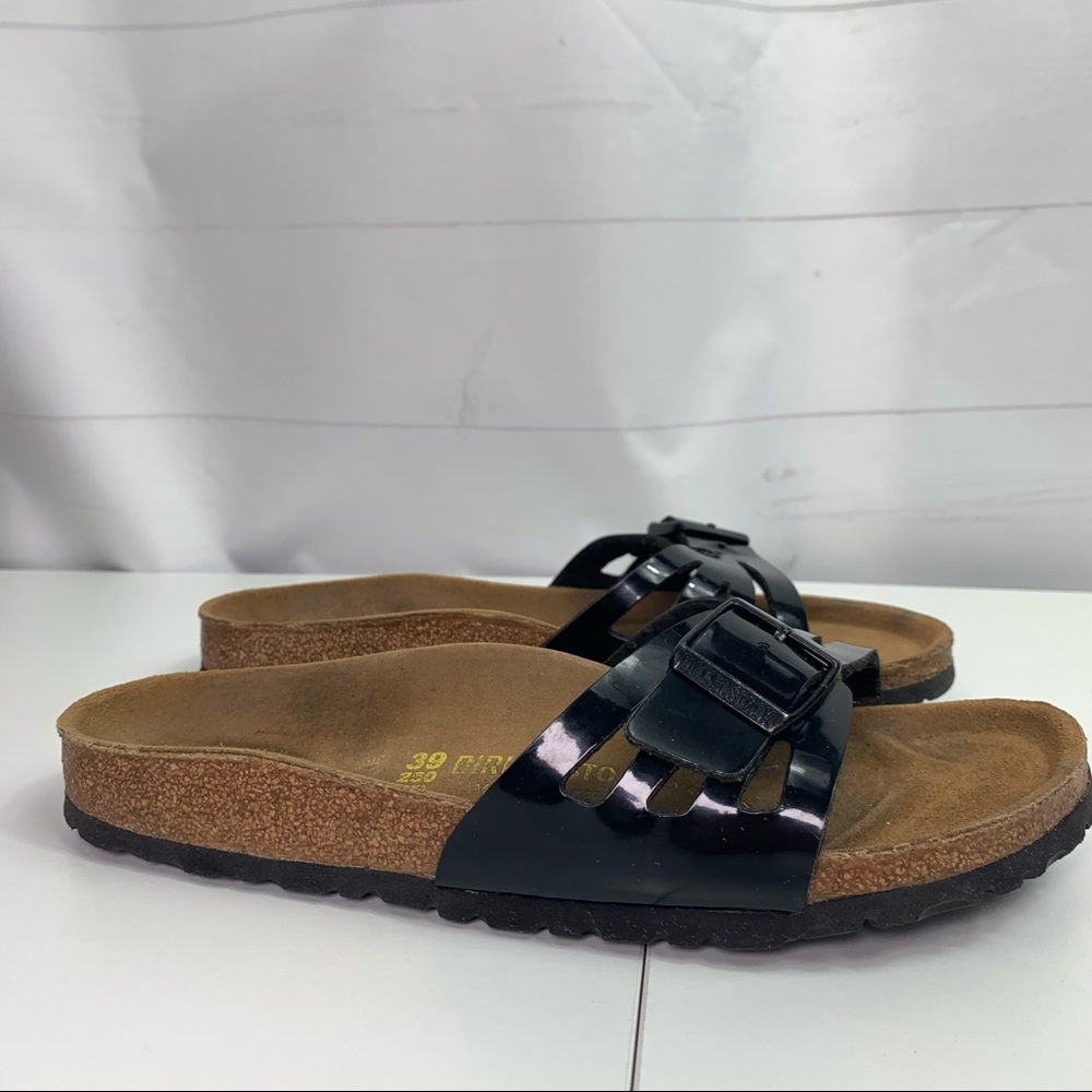 Birkenstock Black patent Sandals Women’s 8 - Picture 2 of 10